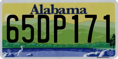 AL license plate 65DP171