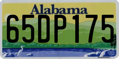 AL license plate 65DP175