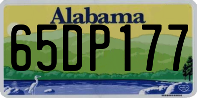 AL license plate 65DP177