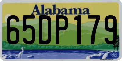 AL license plate 65DP179