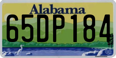 AL license plate 65DP184
