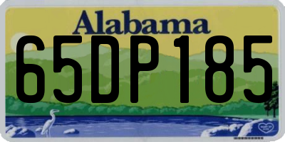 AL license plate 65DP185