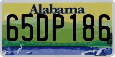 AL license plate 65DP186