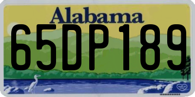 AL license plate 65DP189
