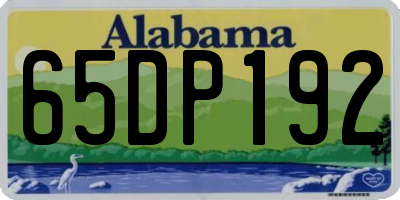 AL license plate 65DP192