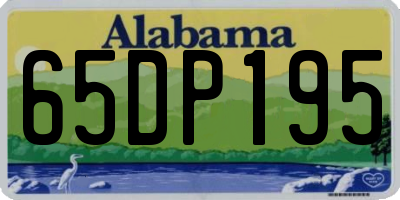 AL license plate 65DP195