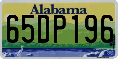 AL license plate 65DP196