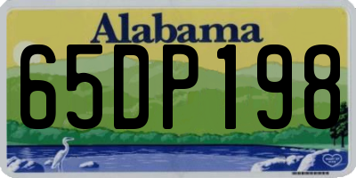 AL license plate 65DP198