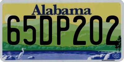 AL license plate 65DP202