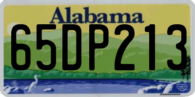 AL license plate 65DP213