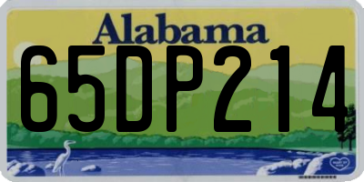 AL license plate 65DP214