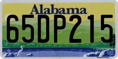 AL license plate 65DP215