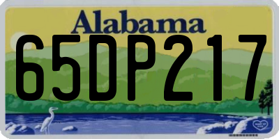 AL license plate 65DP217