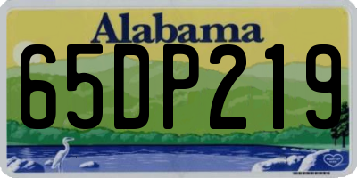 AL license plate 65DP219