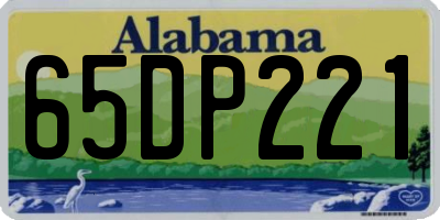 AL license plate 65DP221