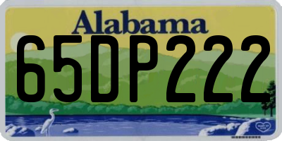 AL license plate 65DP222