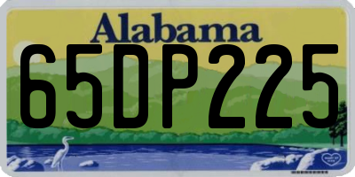 AL license plate 65DP225