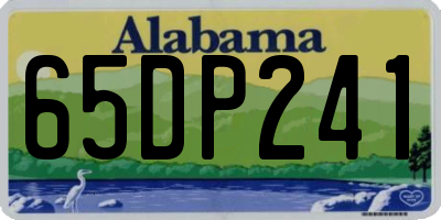 AL license plate 65DP241