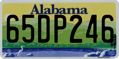 AL license plate 65DP246