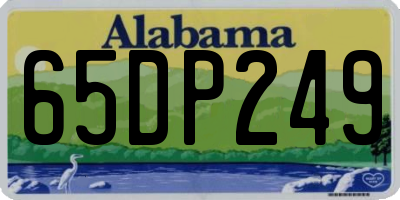 AL license plate 65DP249