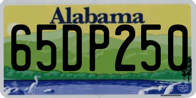 AL license plate 65DP250
