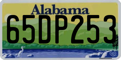 AL license plate 65DP253