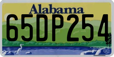 AL license plate 65DP254