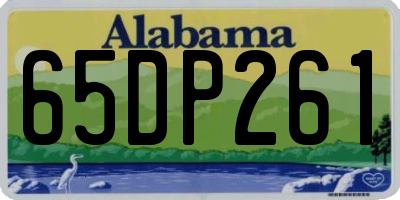 AL license plate 65DP261