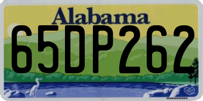AL license plate 65DP262