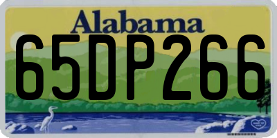 AL license plate 65DP266