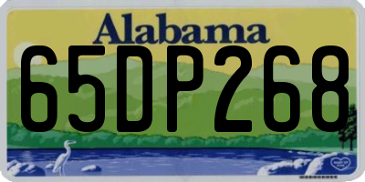 AL license plate 65DP268