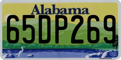 AL license plate 65DP269