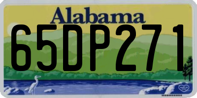 AL license plate 65DP271