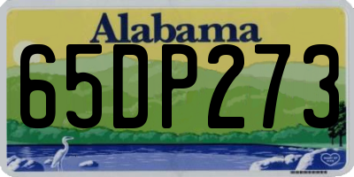 AL license plate 65DP273