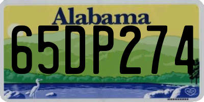 AL license plate 65DP274