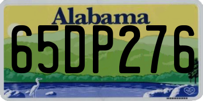 AL license plate 65DP276