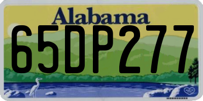 AL license plate 65DP277