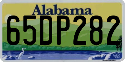 AL license plate 65DP282