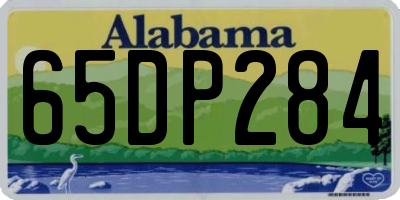 AL license plate 65DP284
