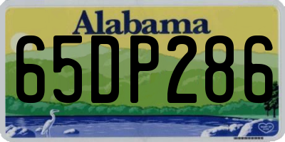 AL license plate 65DP286