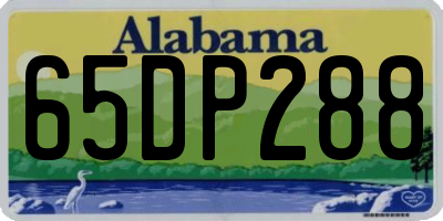 AL license plate 65DP288