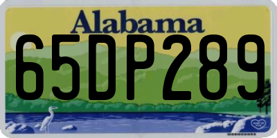 AL license plate 65DP289
