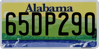 AL license plate 65DP290