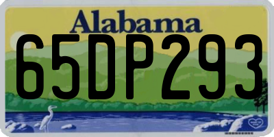 AL license plate 65DP293