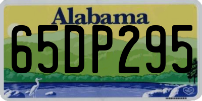 AL license plate 65DP295