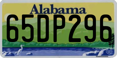 AL license plate 65DP296