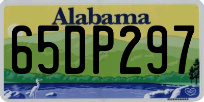 AL license plate 65DP297