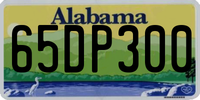 AL license plate 65DP300