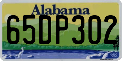 AL license plate 65DP302