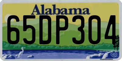 AL license plate 65DP304